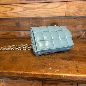 Cape Robbin Weaved Faux Leather Handbag.